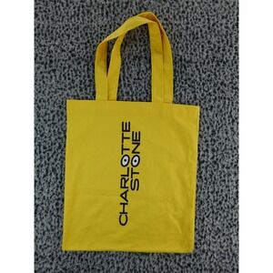 Charlotte Stone Yellow Tote Bag with Eye Graphic‎